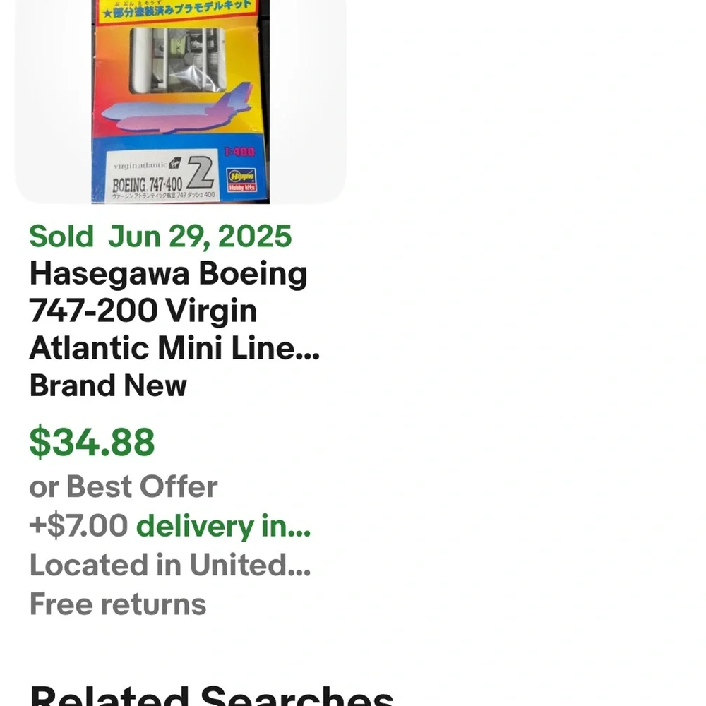 Miniciner Jr. Boeing 747-400 Model Kit